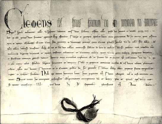  Bolla di Papa Clemente V